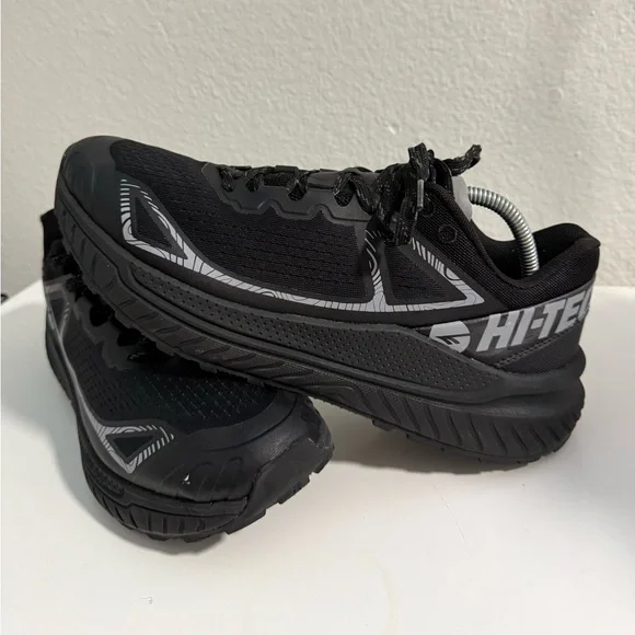Hi-Tec Men's Black and Silver Athletic Shoes - Picture 2 of 8